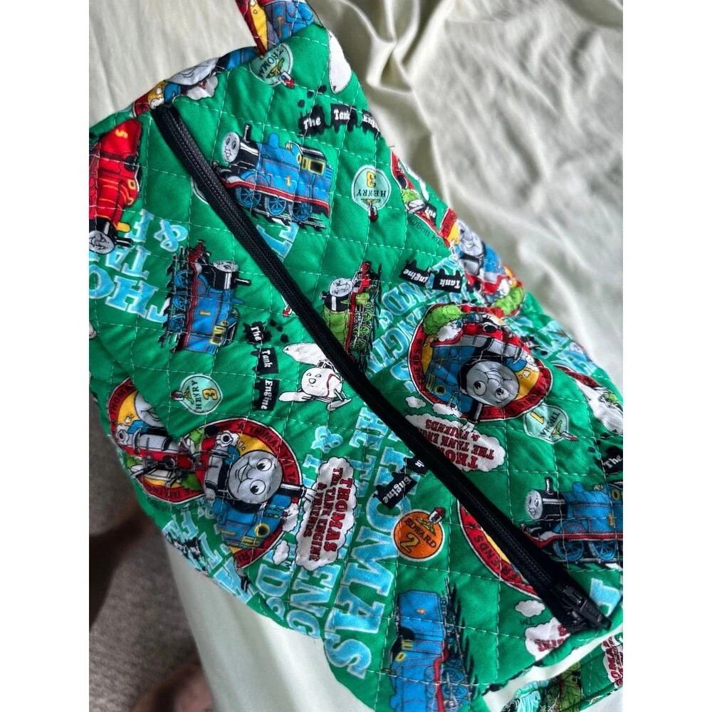 Handmade Handcrafted Thomas The Tank Engine & Friends Cartoons Quilted Tote Bag